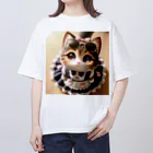 meow-sunniesのメイド・イン・ミャウ Oversized T-Shirt