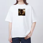AI Imaginationのツリーハウスのイラストグッズ オーバーサイズTシャツ