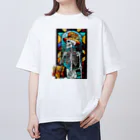 peachfizのホネ男の通勤 Oversized T-Shirt