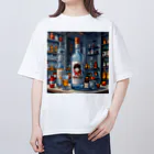 Tokyo_lofi_artのTokyo Lofi club - vodka Oversized T-Shirt