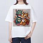 enryuu'sCLUBのPrettywithタイガー＆ドラゴン Oversized T-Shirt