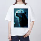 The_Hunting_GroundのTonight's moon is for wolves. Oversized T-Shirt