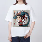 the blue seasonの幼き侍と龍の守護者 オーバーサイズTシャツ