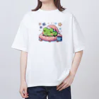 Shiba_IncのSleeping frogs(熟睡する蛙) Oversized T-Shirt