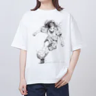 sports_musumeのサッカー女子 Oversized T-Shirt