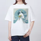 マイティの華やかな オーバーサイズTシャツ