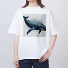 ラクダカンパニーのブルーソング Oversized T-Shirt