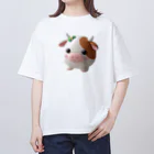 終わらない夢🌈の可愛い💕まんまる◯シリーズ✨　牛🐮 オーバーサイズTシャツ