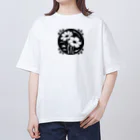 ファンシーTシャツ屋のクールなトライバルフラワーⅣ Oversized T-Shirt