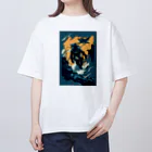 B_store（仮）の宇宙冒険さるかいな オーバーサイズTシャツ