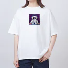 mellowのDJわんこ オーバーサイズTシャツ