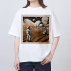 hanagejanaiのastrofarmer オーバーサイズTシャツ