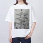 エド・ワード【江戸鉾の愛殿原】。の清水寺 オーバーサイズTシャツ