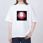 のんぽこ商店のﾒﾒﾝﾄ　ﾓﾘ（薔薇ﾁｬﾝ） オーバーサイズTシャツ