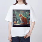 oekakishopの研究する猫 Oversized T-Shirt