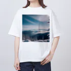 awawoの青空と山の風景 オーバーサイズTシャツ