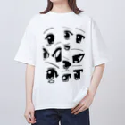 ツヤツヤ女児の萌えeyes オーバーサイズTシャツ