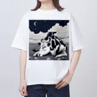 BullsForgerの牛ト夜空 Oversized T-Shirt