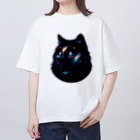 宇宙猫の宇宙猫13 Oversized T-Shirt