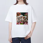 ぱむぱむのかわいい仔犬のグッズ Oversized T-Shirt