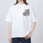 げっ歯類☆LOVER'sのわくわくして餌を待つチンチラ Oversized T-Shirt