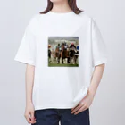 ぱむぱむの熱烈競馬 Oversized T-Shirt