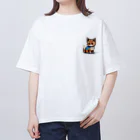 pikunekoのpikuneko　ペイントまみれ Oversized T-Shirt