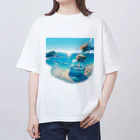 matsumoto tanukiの砂浜の宝物 Oversized T-Shirt