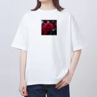 feisのバラ オーバーサイズTシャツ