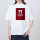 猫絵師のあべさん10万人記念　黒猫クロちゃん Oversized T-Shirt