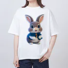 ぱんだまんの３Dウサギ オーバーサイズTシャツ