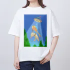 maruharaのきゃっとるみゅーてぃれーしょん オーバーサイズTシャツ