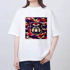 迷彩キャラクター工房の迷彩ブルドッグ Oversized T-Shirt