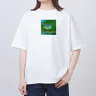 クロスクリエイティブの琉球パラダイス・ビューティ Oversized T-Shirt