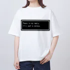 NEW.Retoroの『There is no reply. It's just a corpse.』白ロゴ オーバーサイズTシャツ