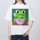 Louvreのかわいい蛙くん Oversized T-Shirt