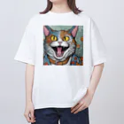 washi-and-washichanのゲス猫 オーバーサイズTシャツ