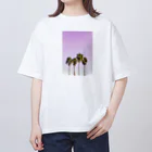 SRUF185のヤシの木 オーバーサイズTシャツ