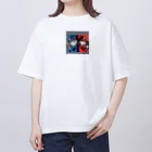 はまみるのライバル同士の猫 Oversized T-Shirt