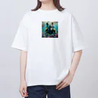 lovedogfamilly2の潜水士フレブルちゃん Oversized T-Shirt