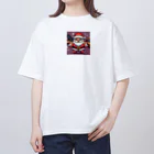 お茶目なドット絵のドット絵サンタさん Oversized T-Shirt