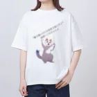 Mioキャンバスの夢工房　 の夢を応援する猫 Oversized T-Shirt