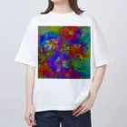 水草のflowers Oversized T-Shirt