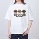 わんこやのトイプードル オーバーサイズTシャツ