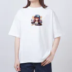 ライダーズのバイク女子　ばくおん!!系 Oversized T-Shirt