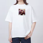 wanwan19711004のフラワーアレンジメント Oversized T-Shirt