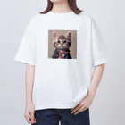 machaの猫友クラブ オーバーサイズTシャツ