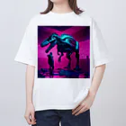Cyberpunker311のネオミュージアム Oversized T-Shirt