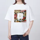 ROYAL Princessの和洋融合デザインシリーズ（黒） オーバーサイズTシャツ