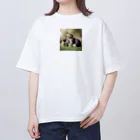 ai美女ショップの子猫の面倒を見る🐈 Oversized T-Shirt